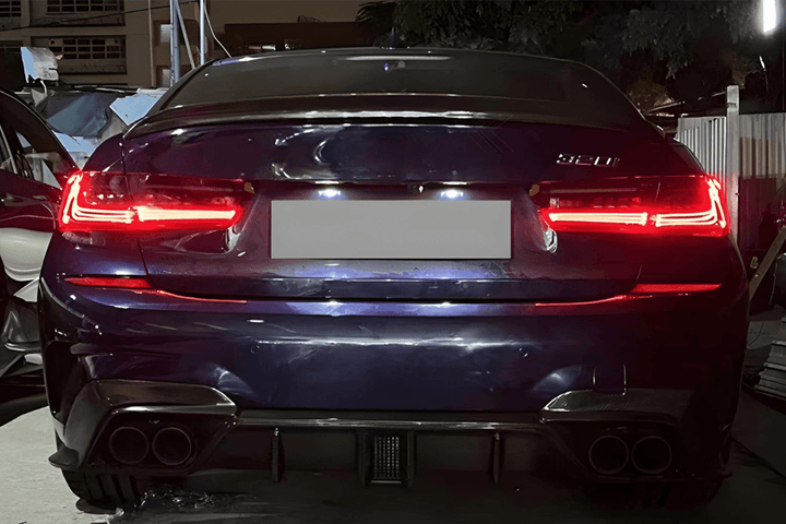 BMW 3 Series G20 G28 Red and Smoked CSL Style Laser Tail Lights (2019-2024)
