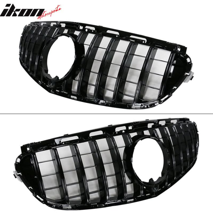 2014-2016 Benz W212 E Class AMG GT Style Gloss Black Front Grille