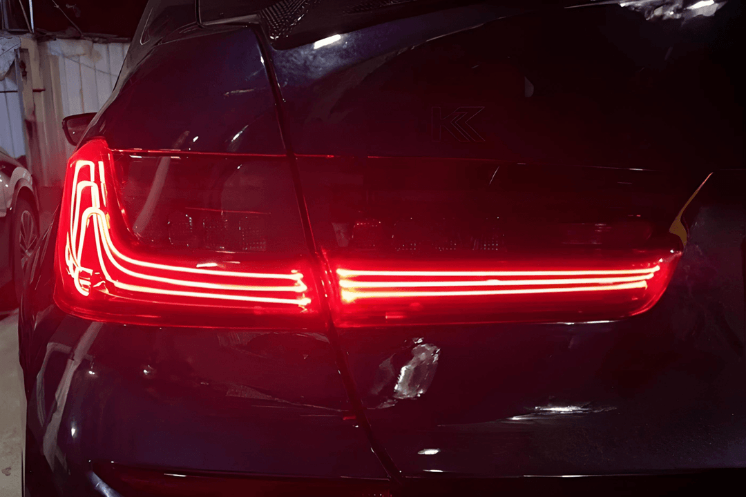 BMW 3 Series G20 G28 Red and Smoked CSL Style Laser Tail Lights (2019-2024)