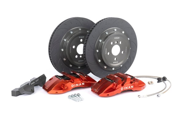Dinan Front Big Brake Kit - 2015-2021 BMW M2/M3/M4 Front - 6-Piston - 395x34mm - Red - F80/F82/F83/F87