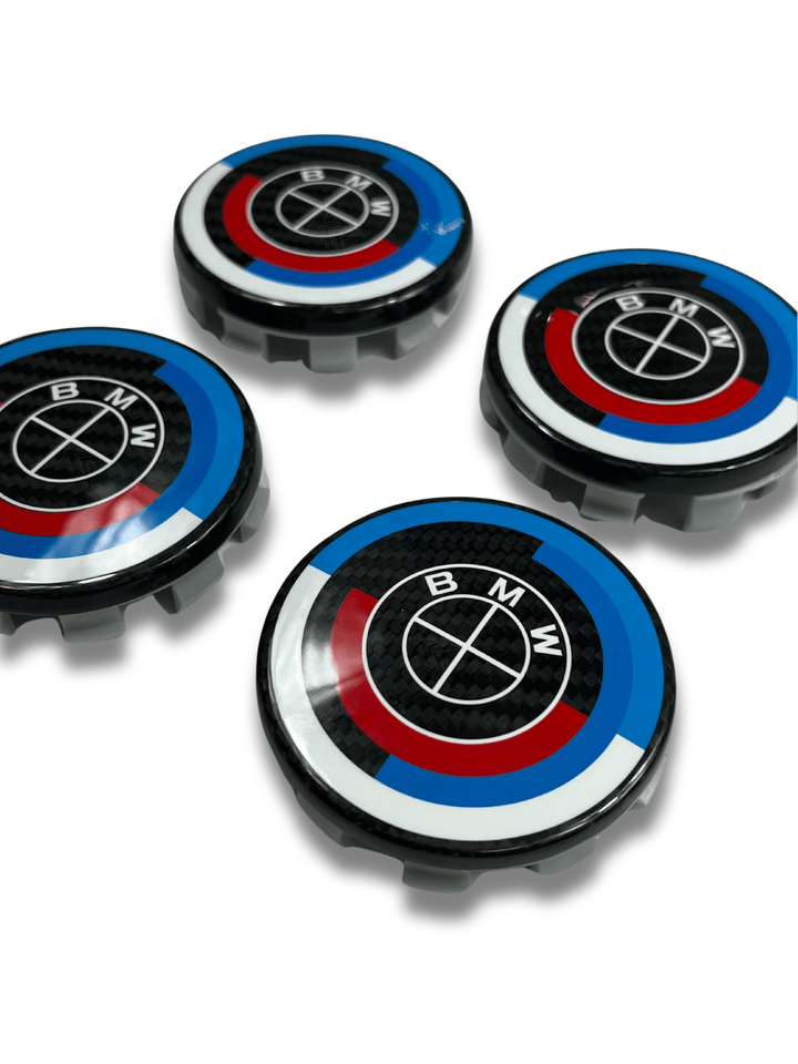 BMW Wheel Caps - Full Carbon Fiber 50th Anniversary Style