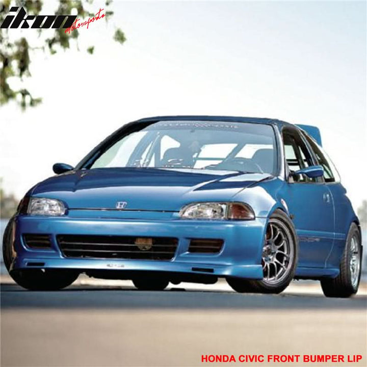 1992-1995 Honda Civic EG BYS Style Front Bumper Lip Spoiler PU
