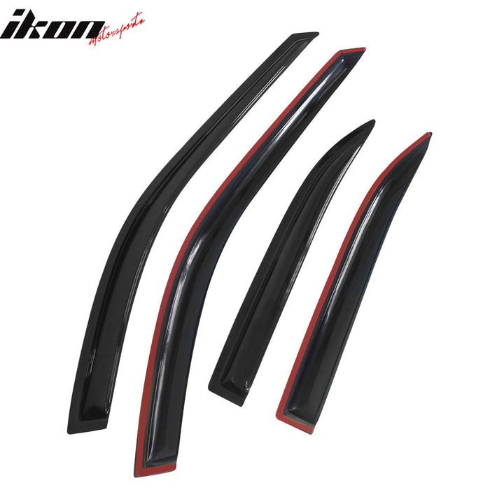 1994-1997 Honda Accord Window Visors Slim Style Smoke Tinted Acrylic
