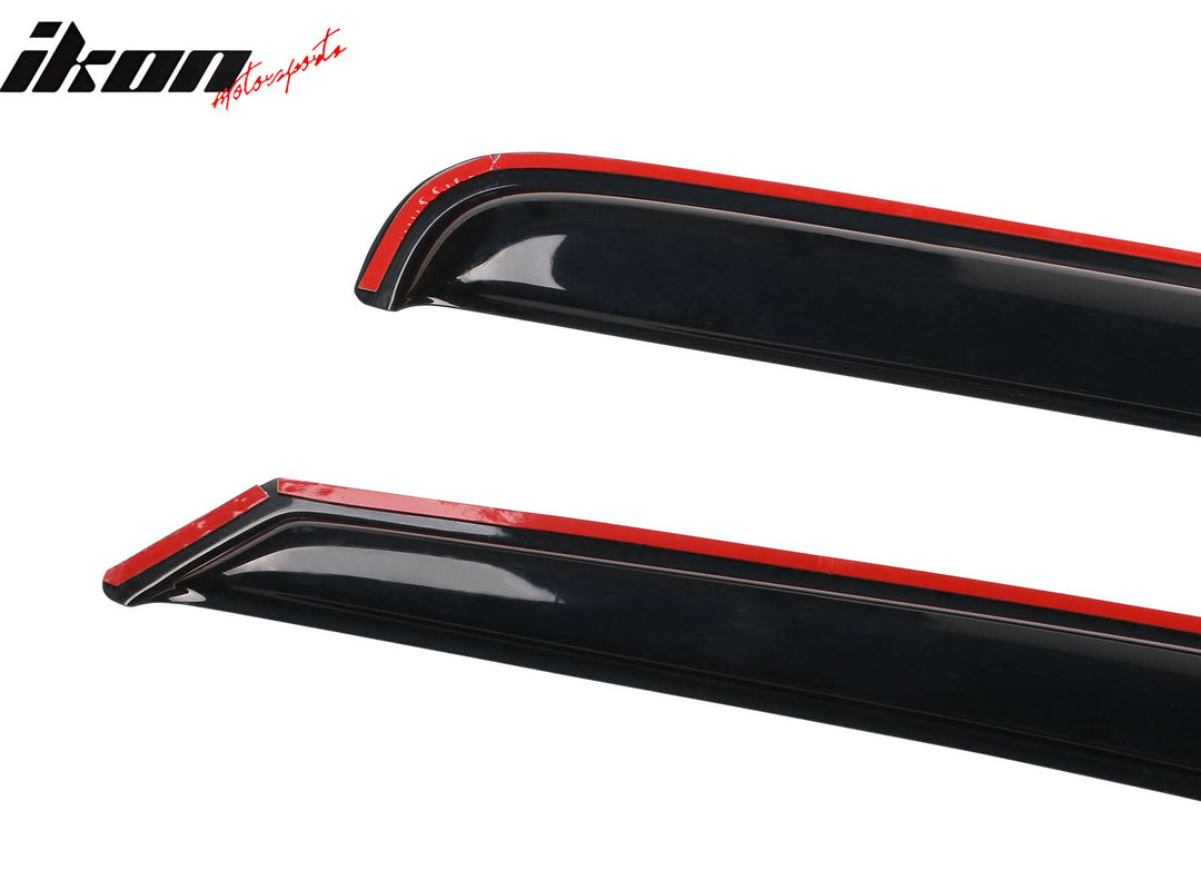 1994-2001 Dodge Ram 1500/2500/3500 Slim Smoke Window Visors Acylic