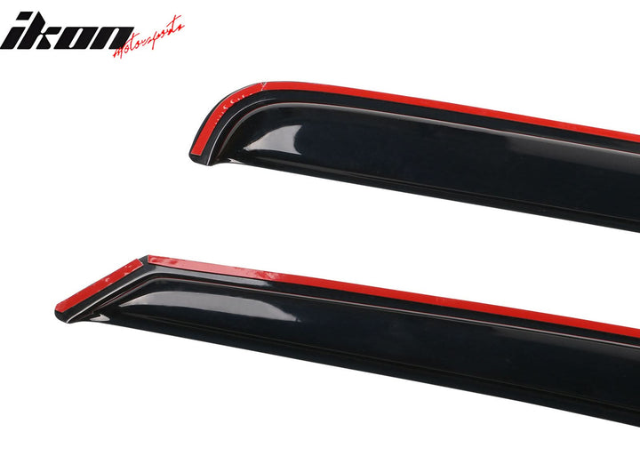 1994-2001 Dodge Ram 1500/2500/3500 Slim Smoke Window Visors Acylic