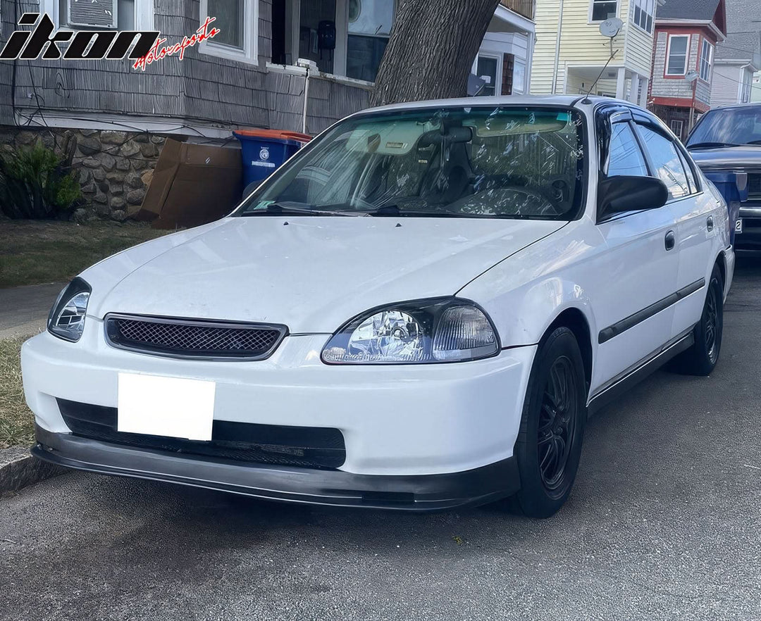 1996-1998 Honda Civic Front Lip Spoiler Mugen Style Unpainted Black PP