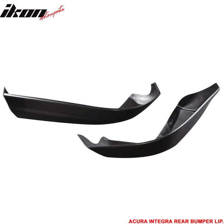 1998-2001 Acura Integra Hatchback USDM Style Black Rear Bumper Apron P