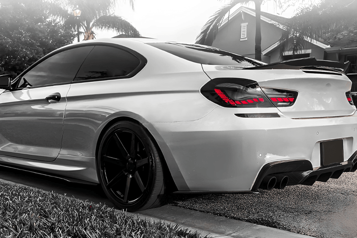 BMW 6 Series F12 F13 F06 Smoke and Red GTS OLED Style Taillights (2011-2018)