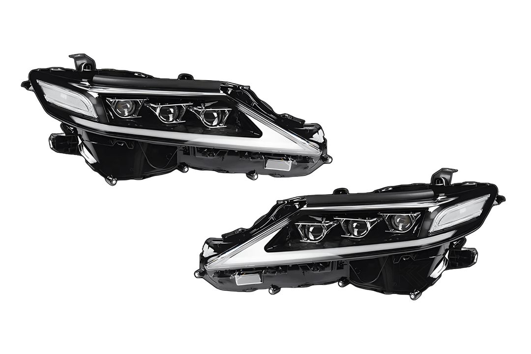 Toyota Camry XSE XLE SE LE Black LED Projector Headlights Upgrade (2018 - 2021)