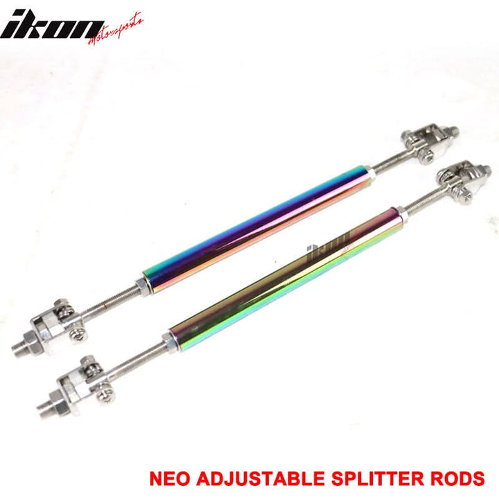 Universal NEO Front Bumper Spoiler Splitter Strut Rod Support 8-10.6"