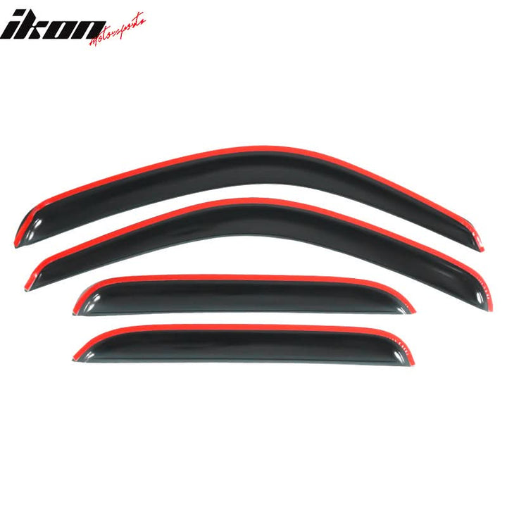 2001-2004 Toyota Tacoma Slim Style Smoke Visor Window Guard Acrylic