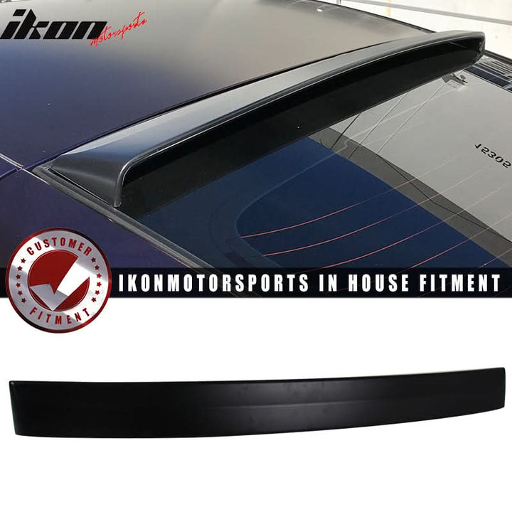 2003-2008 Nissan 350Z RS Style Roof Spoiler Wing Unpainted Black ABS