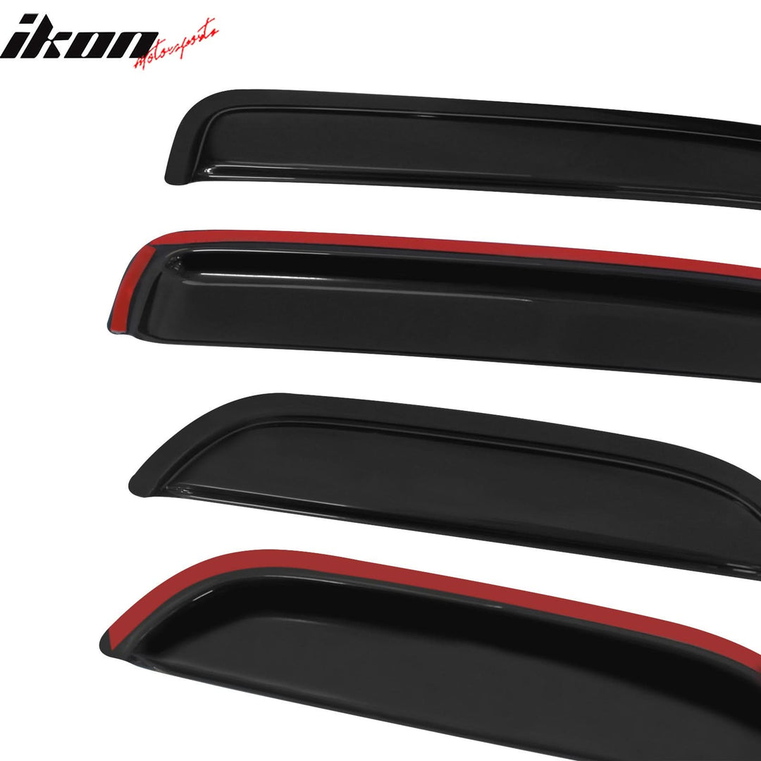 2004-2012 Chevy Colorado GMC Canyon Extended Cab Visor Windows Acrylic