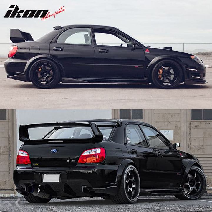 2005-2007 Subaru Impreza WRX STI CS Style Rear Bumper Lip Aprons PU