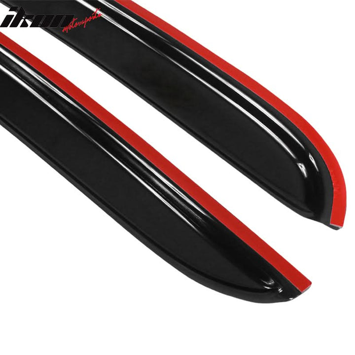 2005-2009 Ford Mustang Slim Style Smoke Tinted Window Visors Acrylic