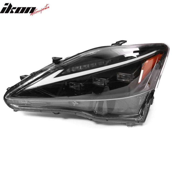 2006-2013 Lexus IS250 IS350 IS-F F Sport Style Black LED Headlights