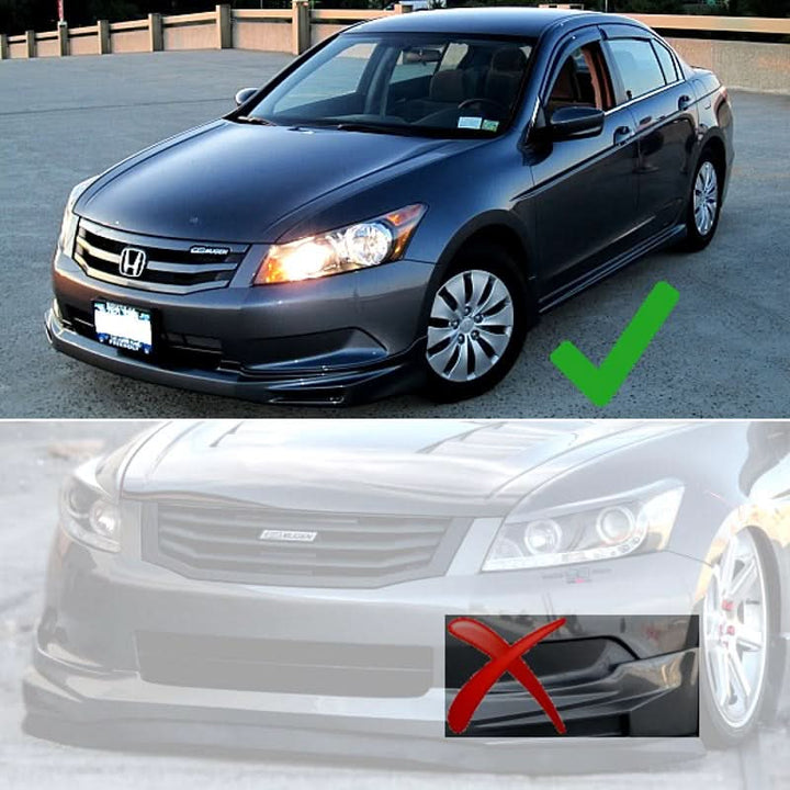 2008-2010 Honda Accord Sedan l4 Only Mugen Style Front Bumper Lip Spoi