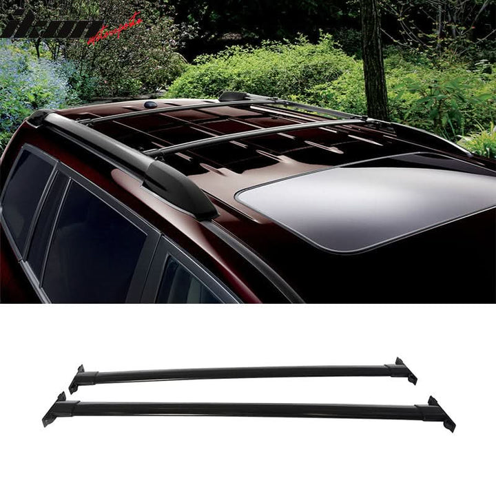 2008-2013 Toyota Highlander OE Black Roof Rack Cross Bar Aluminum