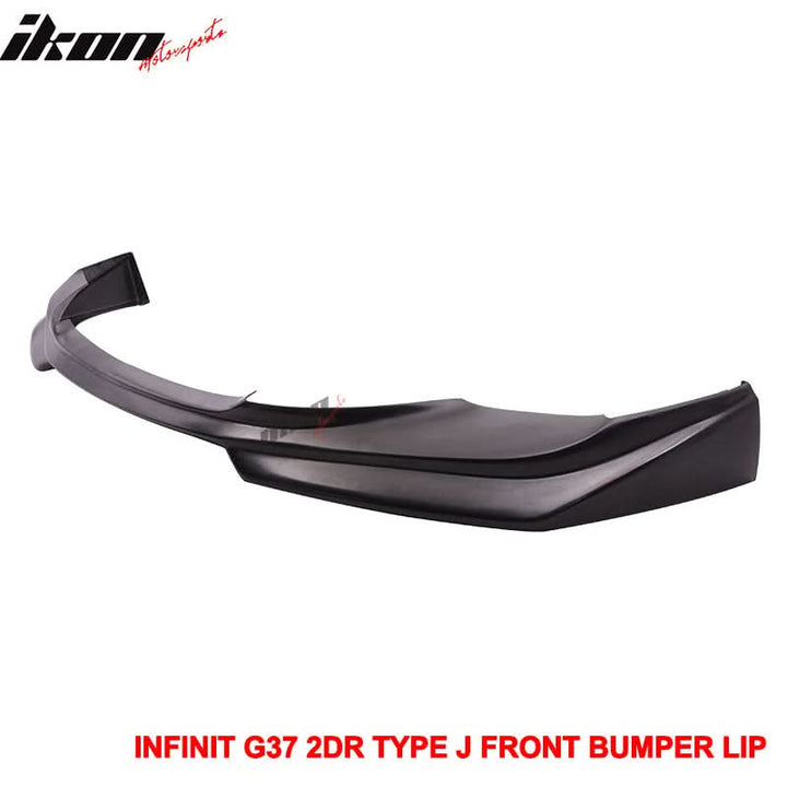 2008-2014 Infiniti G37 Coupe Q60 J Style Unpainted Front Bumper Lip PU