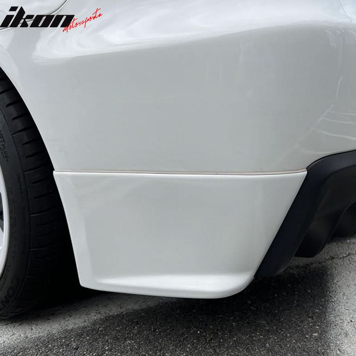 2008-2015 Mitsubishi Lancer EVO Style Unpainted Rear Bumper Aprons PU