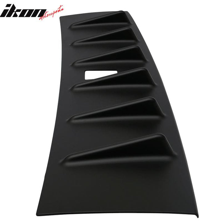2008-2016 Mitsubishi Lancer X EVO Rear Roof Spoiler W/Shark Fins ABS