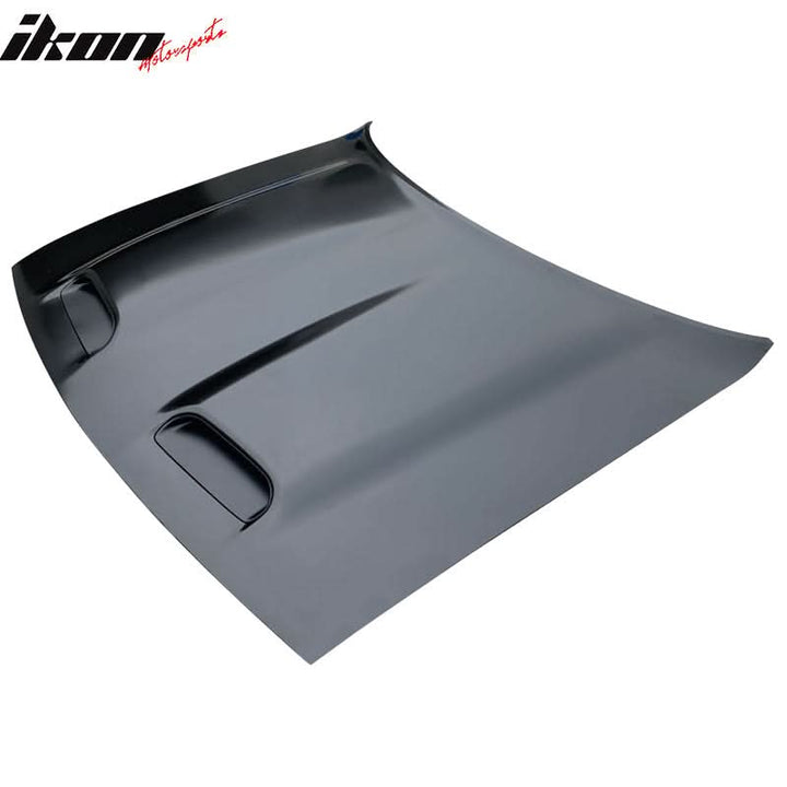 2008-2023 Dodge Challenger Hood Hellcat Style Aluminum Black Car Hood