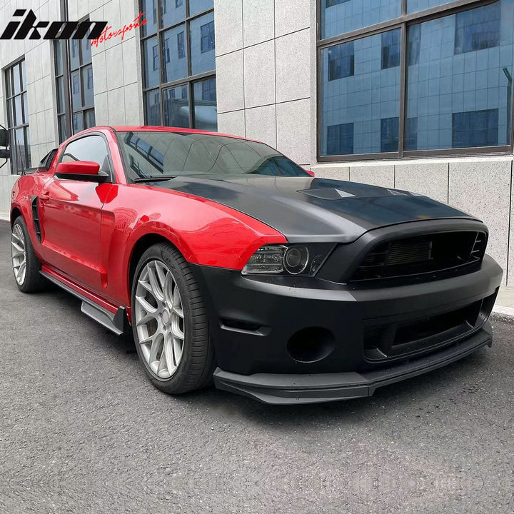 2010-2014 Ford Mustang GT500 Style Hood Aluminum Air Intake Panel