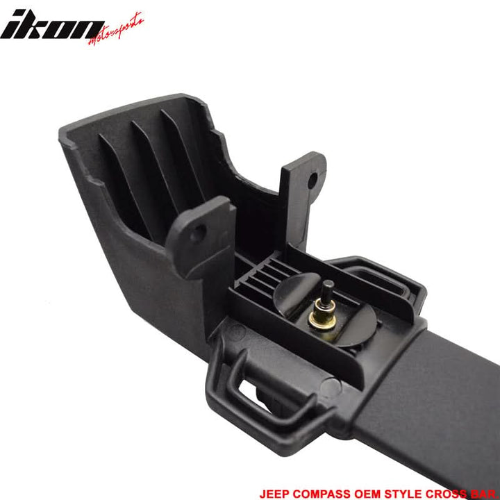 2011-2016 Jeep Compass OE Style Black Roof Rack Cross Bar ABS Aluminum