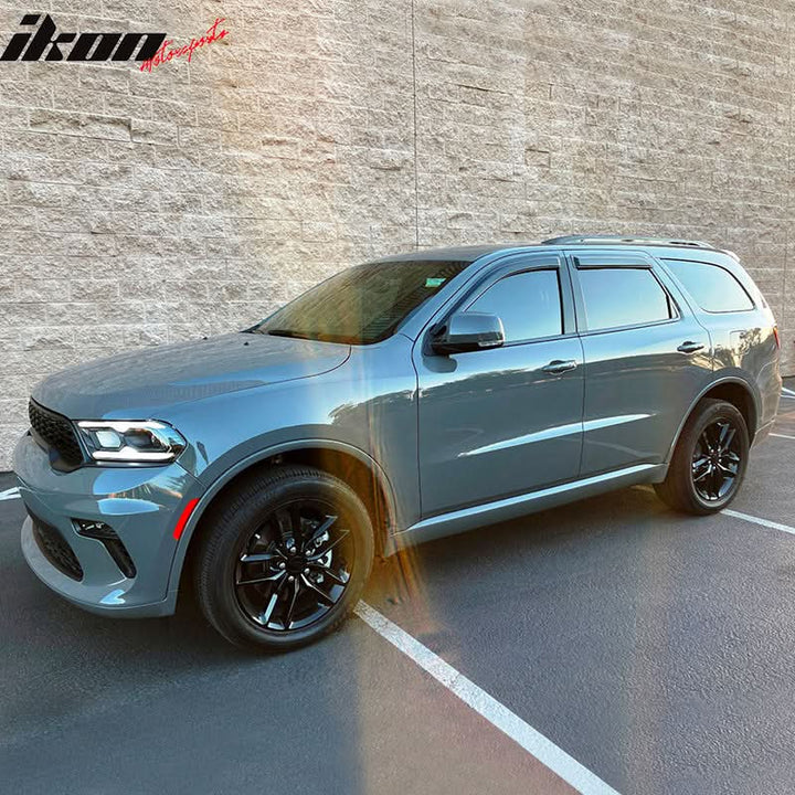 2011-2024 Dodge Durango Slim Style Smoke Tinted Window Visor Acrylic