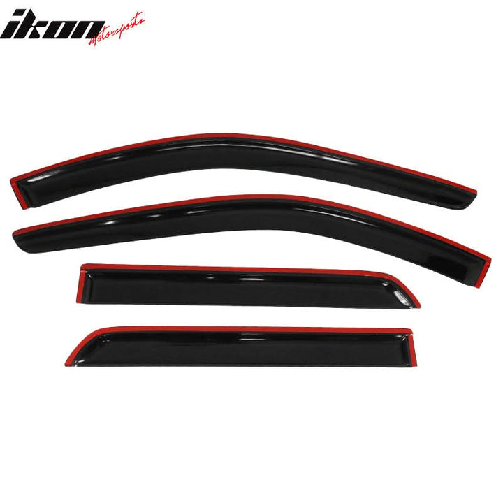 2011-2024 Dodge Durango Slim Style Smoke Tinted Window Visor Acrylic