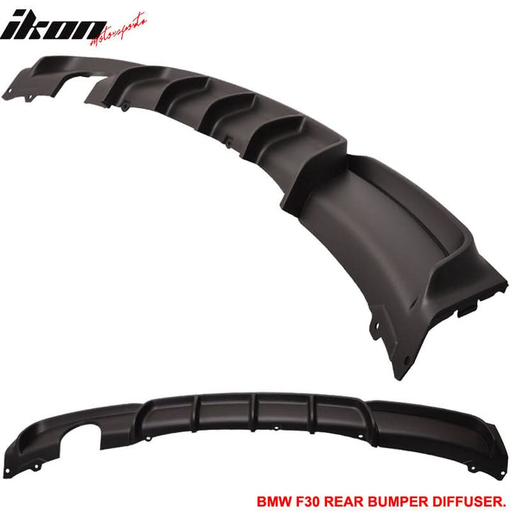 2012-2018 BMW F30 MP Rear Lip Diffuser with Single Outlet PP