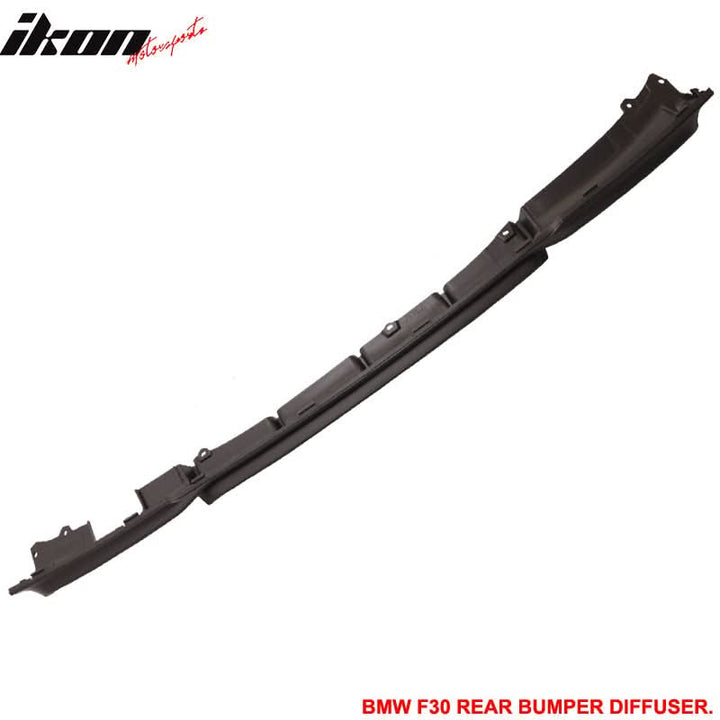 2012-2018 BMW F30 MP Rear Lip Diffuser with Single Outlet PP