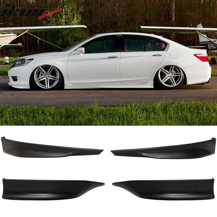 2013-15 Honda Accord HFP Style Unpainted Front + Rear Lip Splitter PP