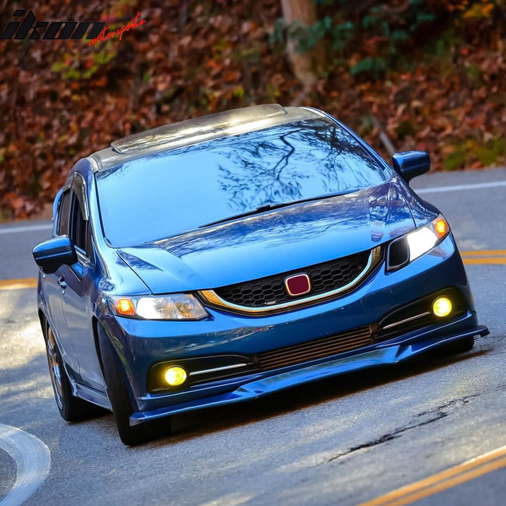 2013-2015 Honda Civic USDM Front Lip GT Style Unpainted PU