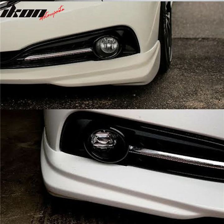 Fits 13-15 Honda Civic 4 Dr IKON Front Bumper Lip Painted