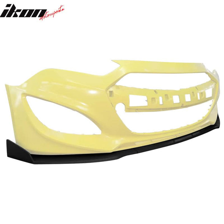 2013-2016 Hyundai Genesis Coupe IKON Style Blcak Front Bumper Lip PU