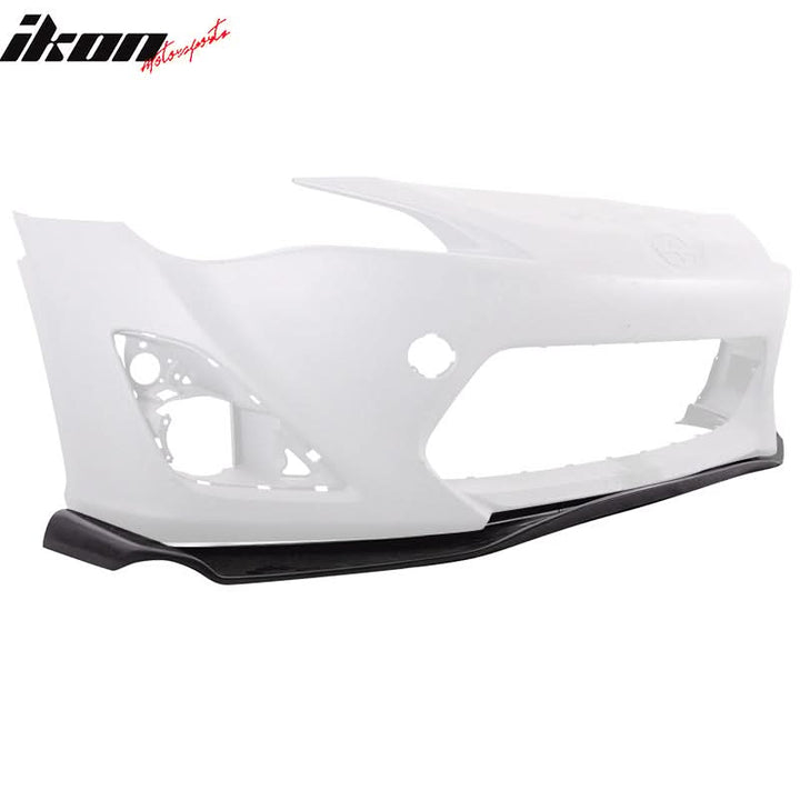 2013-2016 Scion FRS GR Style Unpainted Black Front Bumper Lip PU