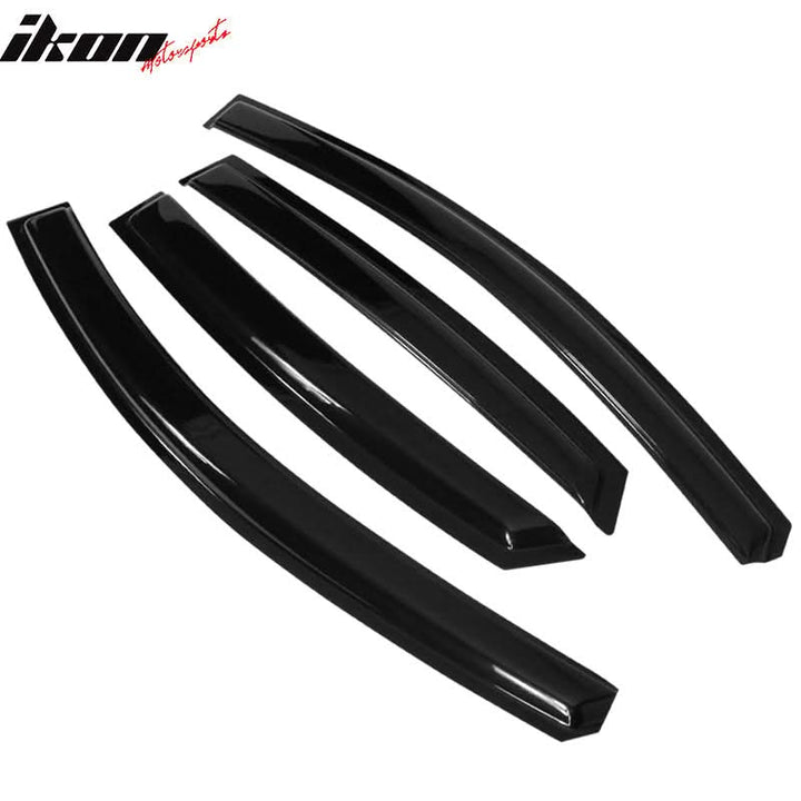 2013-2019 Nissan Sentra Slim Style Smoke Window Visor Guard Acrylic