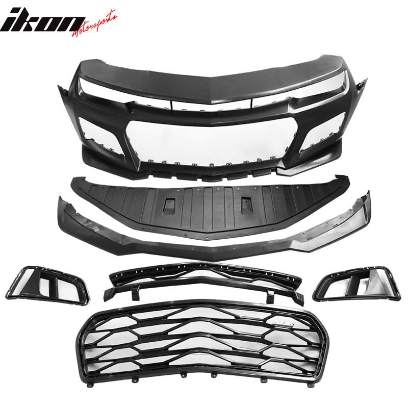 2014-2015 Chevy Camaro ZL1 Style Front Bumper w/ Signal Fog Lights