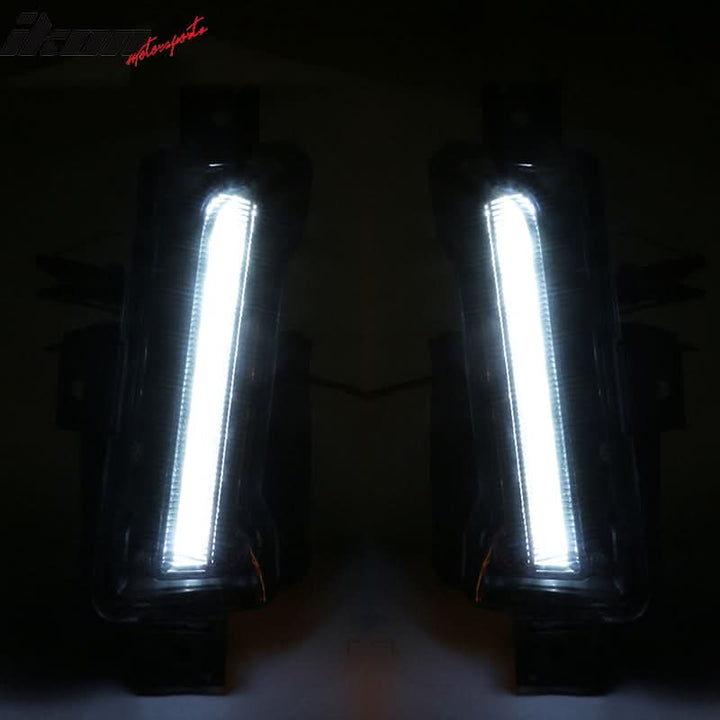 2014-2015 Chevy Camaro ZL1 Style Front Bumper DRL Fog Lights Headlamps