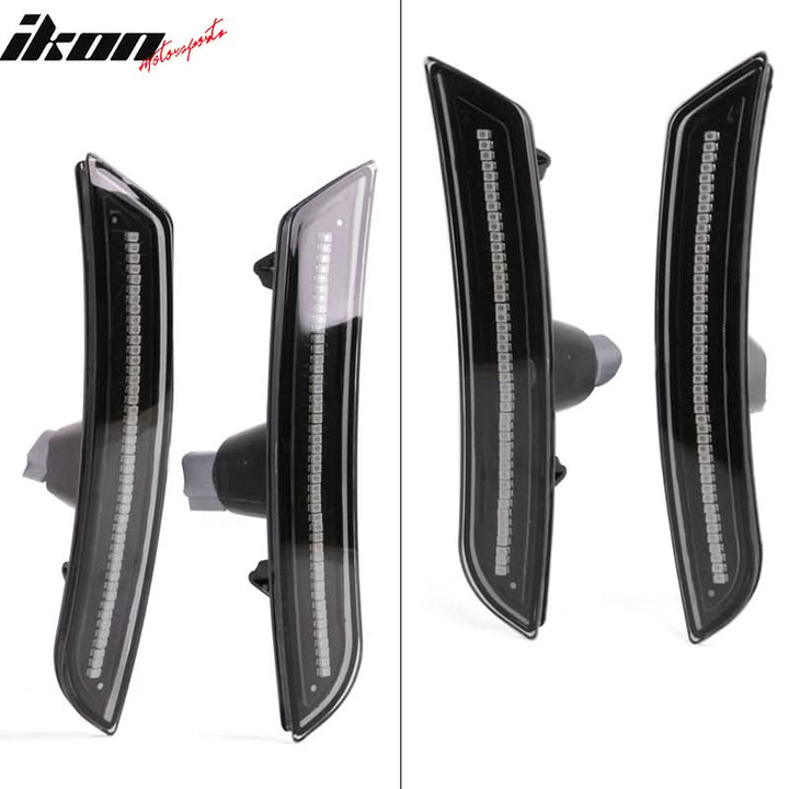 2014-2019 Cadillac CTS ATS Black Housing Side Marker Light Corner Lamp