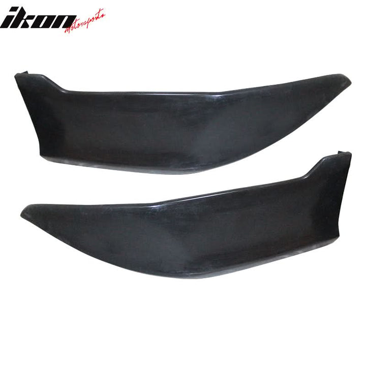 2014-2019 Toyota Corolla Rear Bumper Lip Aprons Unpainted Black PU