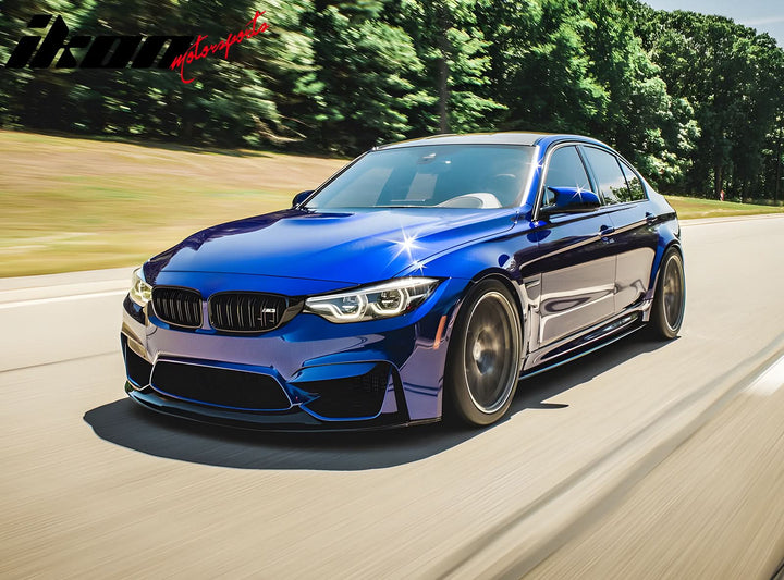 2015-2018 BMW F80 M3 Side Skirts Extention MT Style PU Unpainted Black
