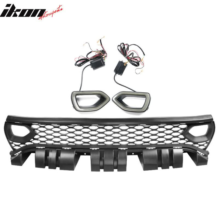 2015-2023 Charger SRT Scat Pack Upper Car Grille With LED Lights PP