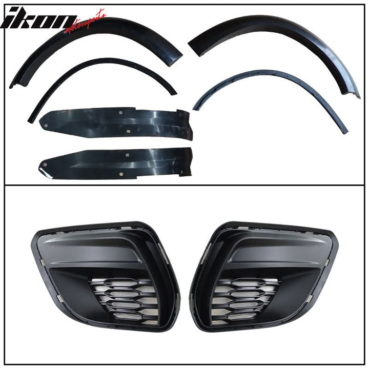 2015-2023 Dodge Charger IKON Matte Black Rear Bumper Cover Diffuer PP
