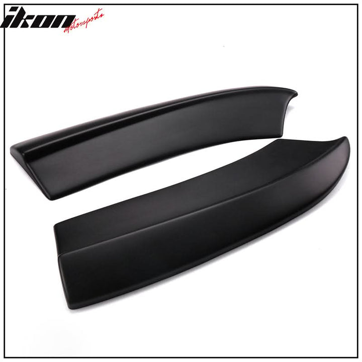 2015-2023 Dodge Charger Matte Black Rear Bumper Lip Aprons Pair PP