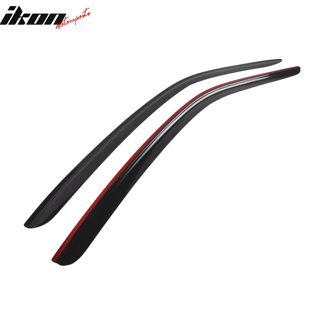 2015-2024 Ford Mustang Coupe Window Visors Slim Smoke Tinted  Acrylic