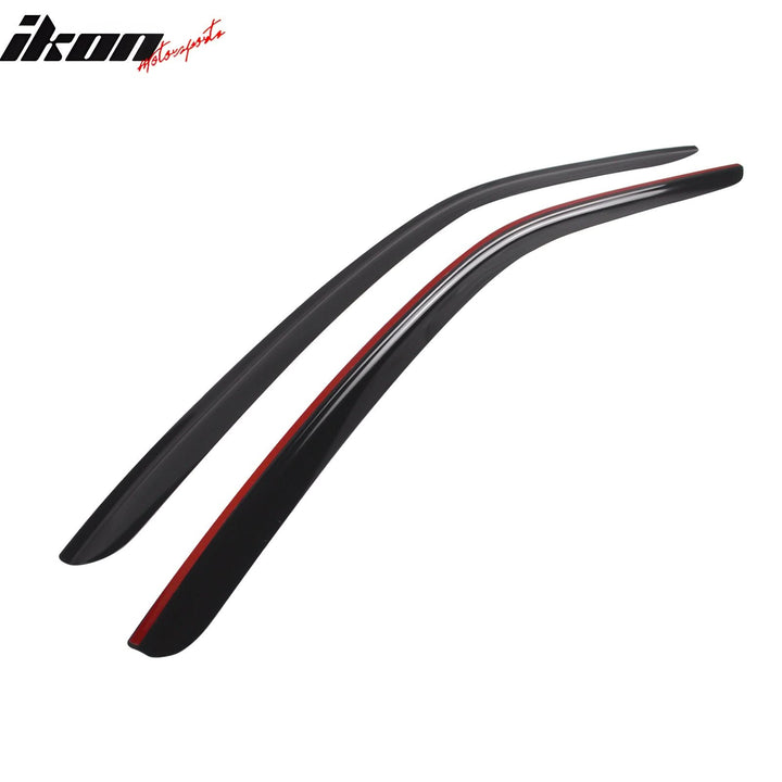 2015-2024 Ford Mustang Coupe Window Visors Slim Smoke Tinted  Acrylic