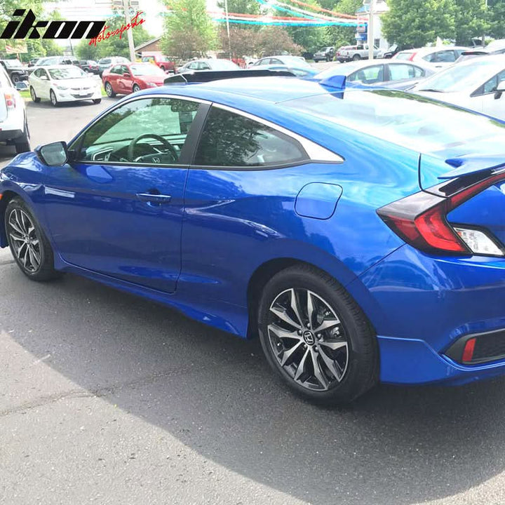 2016-2020 Honda Civic Coupe HFP Style Unpainted 2PCS Side Skirts PU