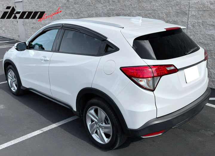 2016-2022 Honda HRV Window Visor Mugen Style Smoke Tinted Acrylic